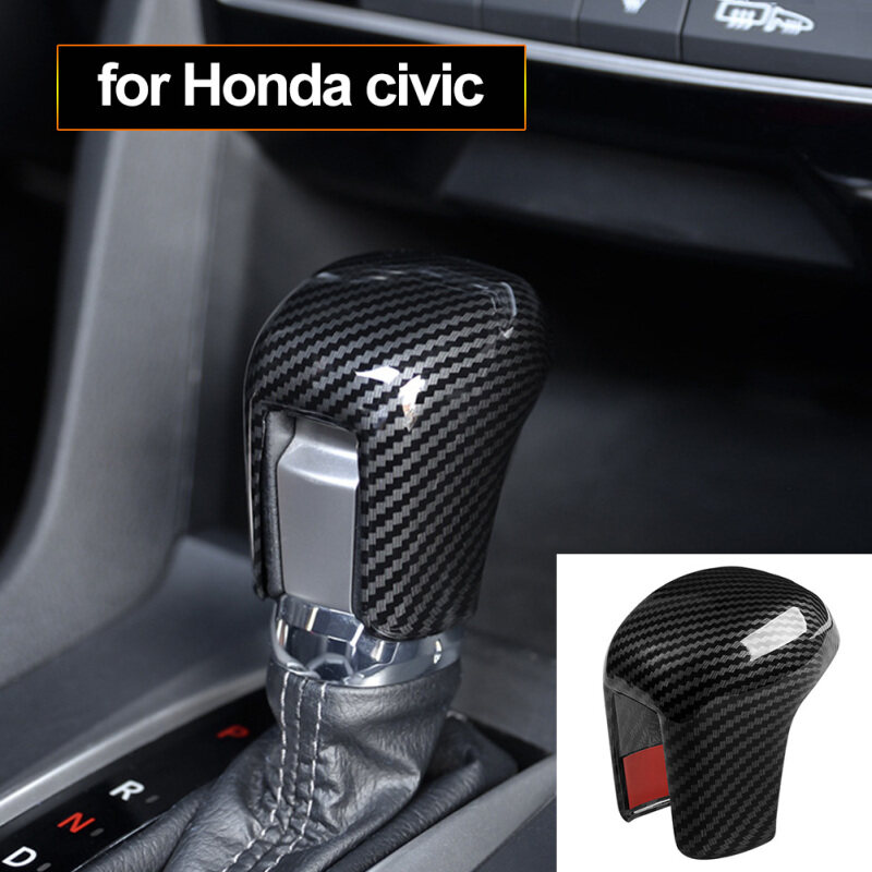 JaneDream Đồ Bảo Vệ Cần Số Xe Hơi Head Cover Sửa Đổi Cho Honda Civic 10 2016-2019, Phụ Kiện ABS
