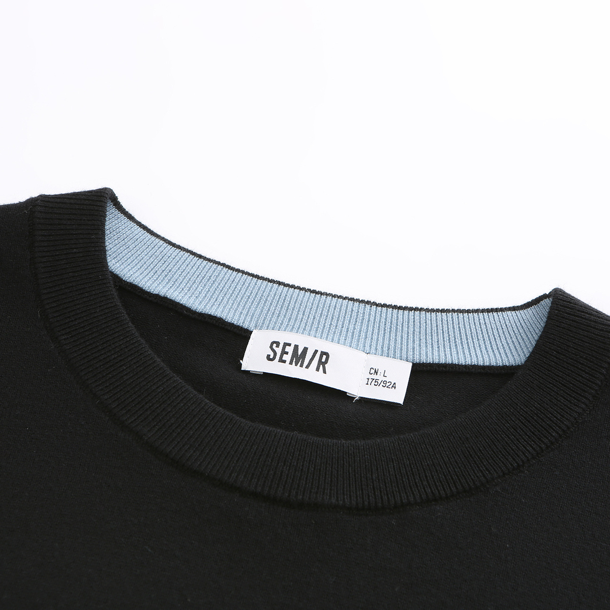 Semir Pullover Sweater for Men in Autumn Simple Solid Color Fit Comfortable Casual Versatile Sweater