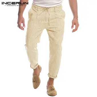 linen cargo pants mens