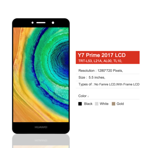 Màn Hình LCD Có Khung Cho HUAWEI Y7 Prime 2017 Y7 2017 Enjoy 7 Plus Màn Hình Cảm Ứng LCD Với Bộ Số Hóa Khung Bộ Phận Thay Thế TRT-LX2 Màn Hình 2017 Phiên Bản 5.5''