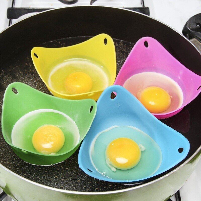 Silicone Egg Poacher Cook Poach Pods Egg Mold Bowl Shape Egg Rings Silicone Pancake Kitchen Cooking Tools Gadgets