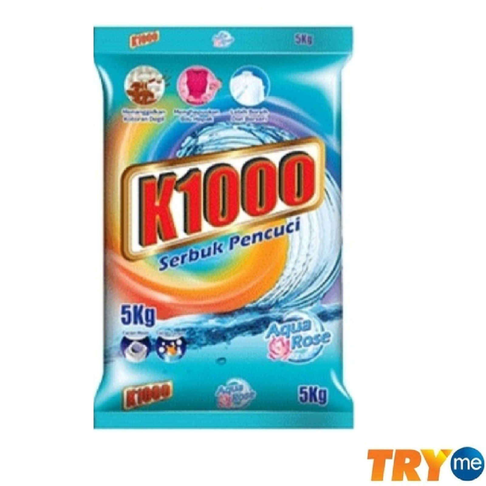 K1000 Detergent Powder 5kg Aqua Rose Lazada