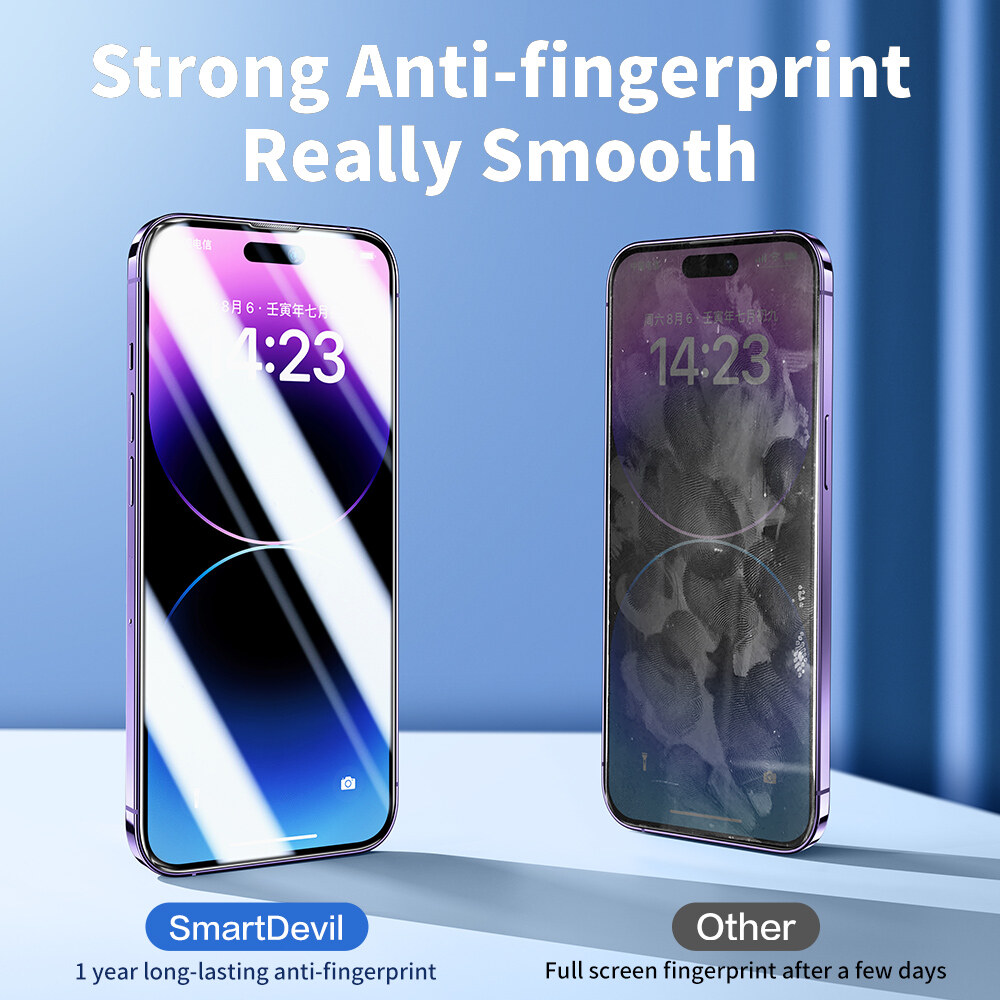 SmartDevil Miếng Bảo Vệ Màn Hình Cho iPhone 14 Pro Max iPhone 14 Pro 14 Plus 14 iPhone 13 Pro Max 13 Pro 13 Miếng Dán Kính Cường Lực Trong Suốt Che Phủ Toàn Màn Hình Chống Bụi Và Chống Ánh Sáng Xanh Chống Vân Tay Nổ-bằng Chứng