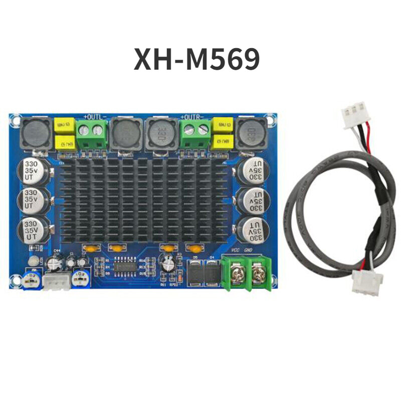 1PCS XH-M569 TPA3116D2 high-power digital power amplifier board dual 150W*150W audio amplifier module with preamplifier