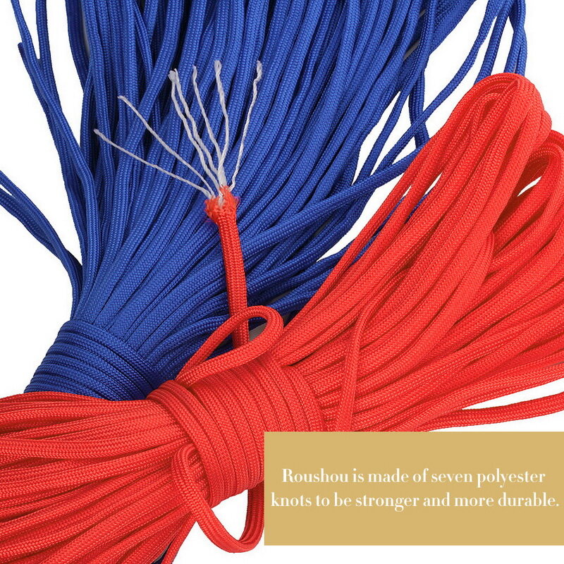 4ขนาด Dia.4mm หลายสี Paracord สำหรับอยู่รอดร่มชูชีพสายเชือกเส้นเล็กตั้ง ...