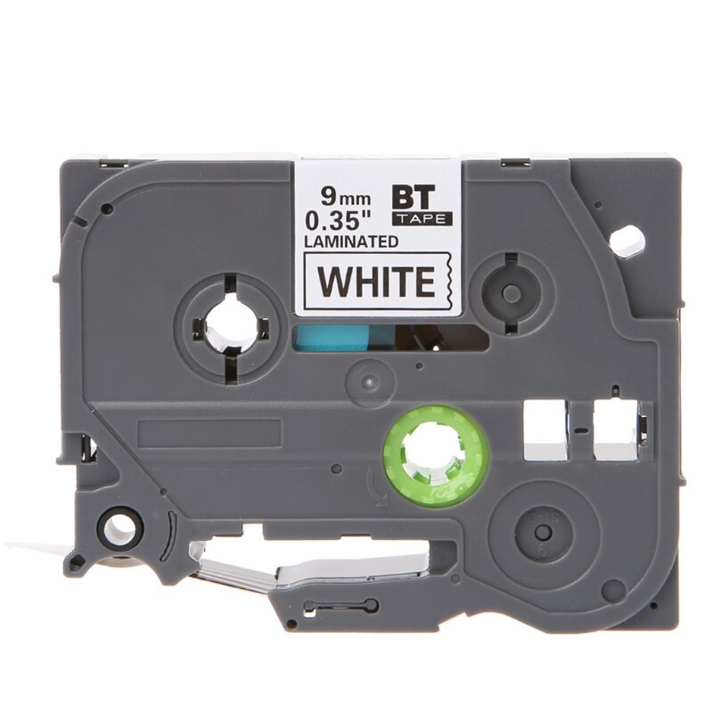 TZe-221 9mm Width 8m Length Label Tape For Brother P-touch Label Maker Printer