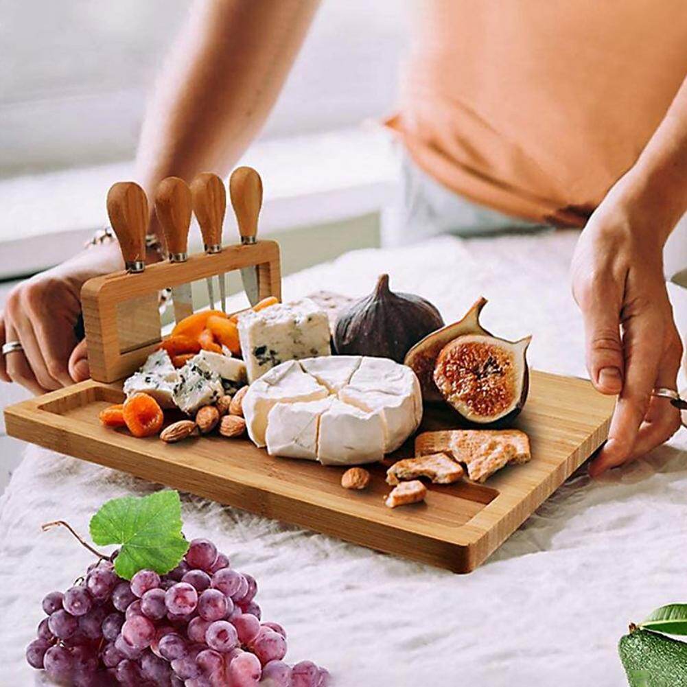 Good Cheese Board BPA Free Durable Cheese Platter Wooden Party Cheese Plate For Kitchen Cutting Board