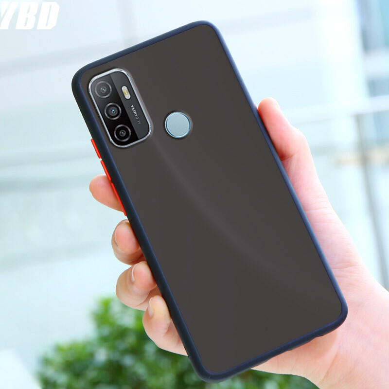 YBD case For oppo A53 A33 A32 2020 Bumper Shockproof Camera Lens Protection casing Hard Phone Cases Matte Back Cover
