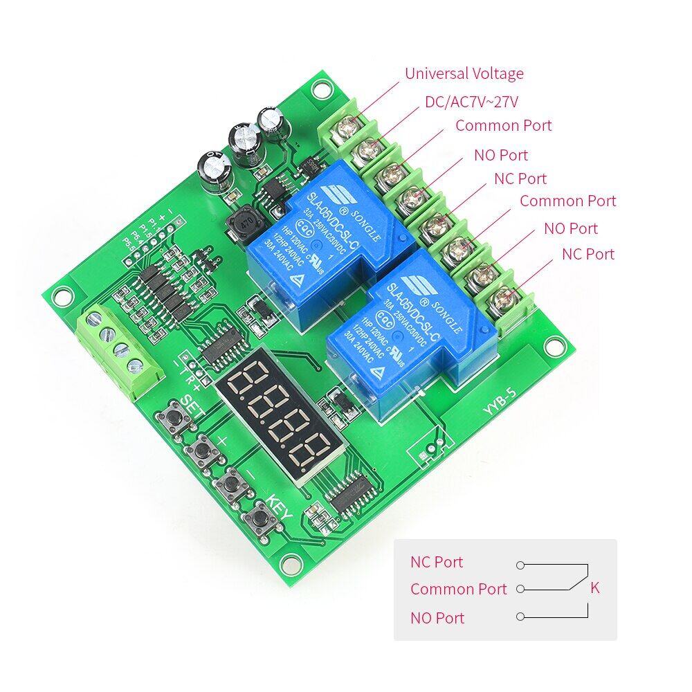 2-channel Motor Driver Board Board 30a Led Relay Module For Arduino Raspberry Pi 12v/24v