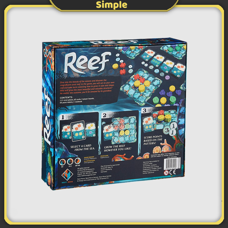Reef Board Game English Version Family Party Board Game