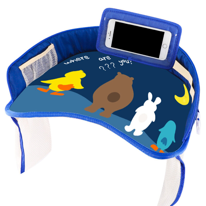 HS Multifunctional car safety seat dinner plate car drawing table baby dining table