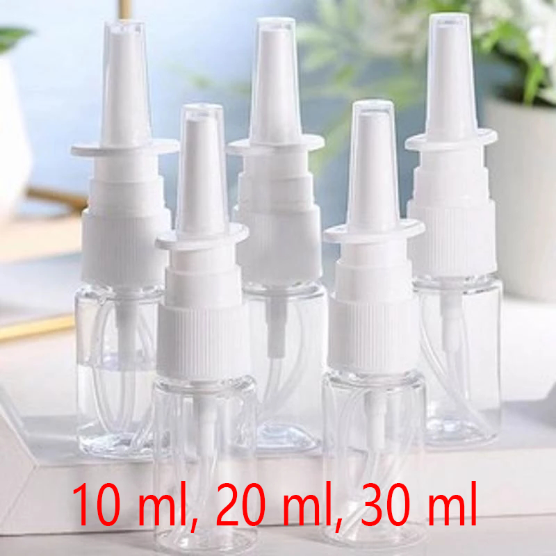 Chai Xịt Nhựa Rỗng, 10 Ml, 20 Ml, 30 Ml Cho Nước Muối Mũi