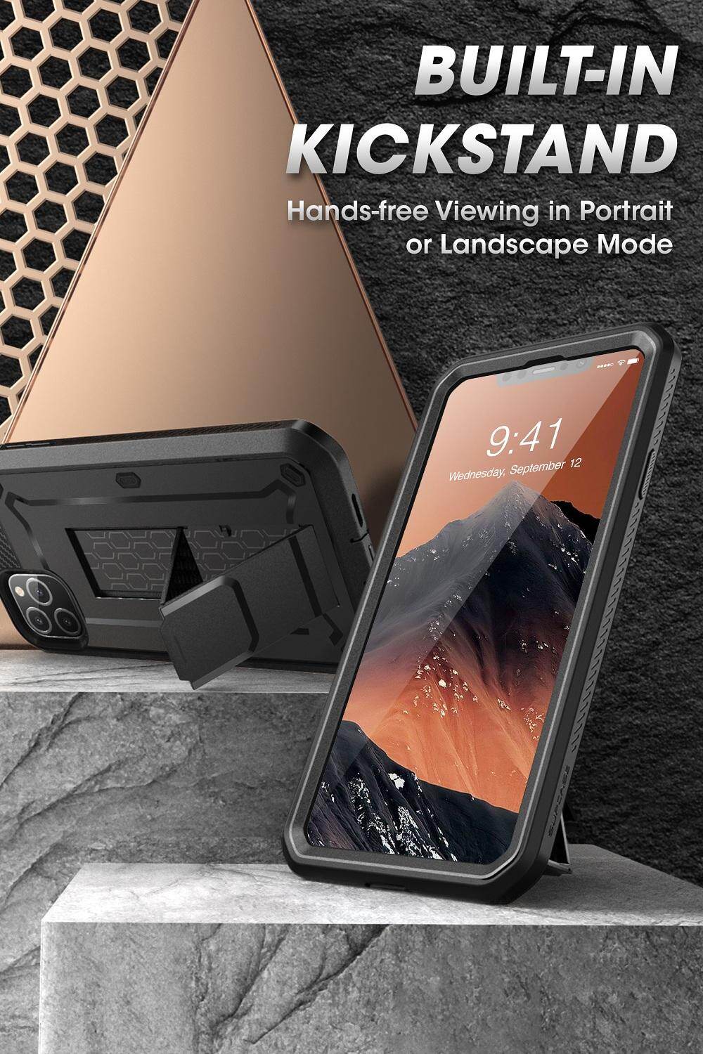 Ốp Lưng Supcase Ubpro Cho Apple iPhone 11 Pro 5.8 Inch 2019 Với Miếng Bảo Vệ Màn Hình Vỏ Bọc Giá Đỡ Chắc Chắn Toàn Thân