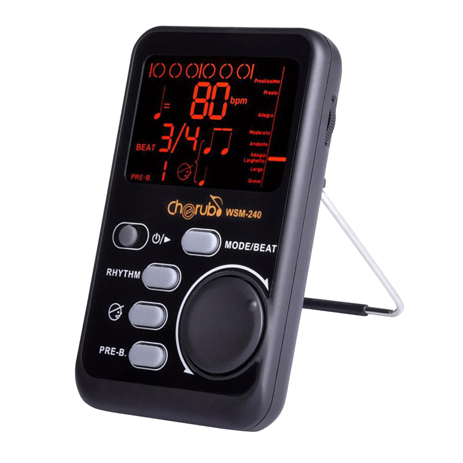 Baoblaze Portable LCD Digital Metronome Tuner Tone Generator Suitable for Piano Guitar Drum Bass
