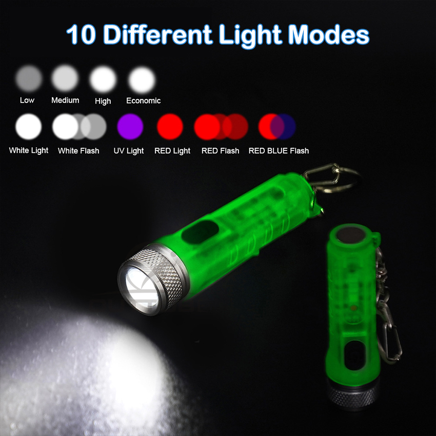 Outtobe Đèn pin kiêm móc khóa SST20 đầu ra tối đa 500 lumens