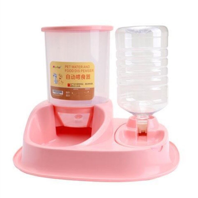 Bát Cho Chó Của Mèo Chậu Thức Ăn Đài Phun Nước Đồ Dùng Cho Mèo Tự Động Cho Ăn Chó Và Mèo Đôi Bát Kết Hợp Máy Cho Ăn Tự Động