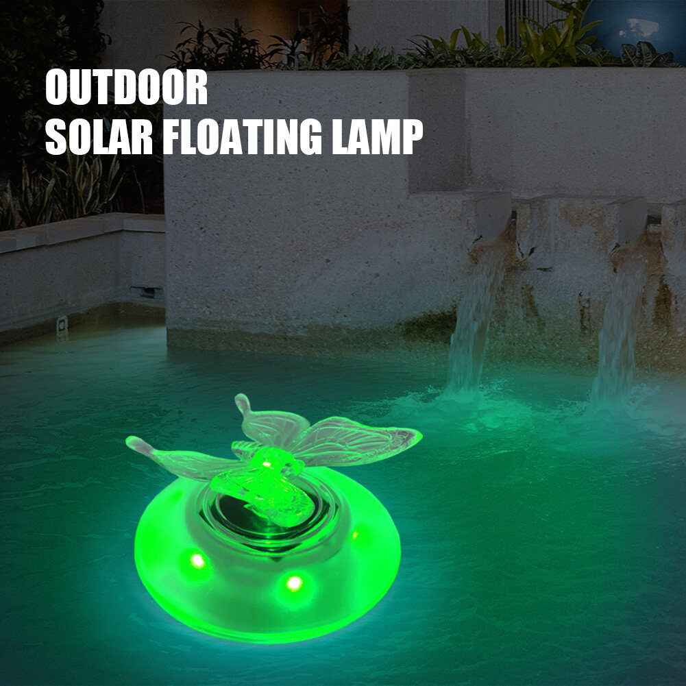 LED Swimming Pool Light Water Floating Round Remote Control Color