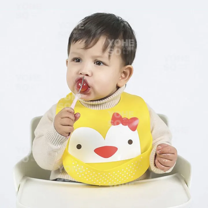 rubber bibs with pocket