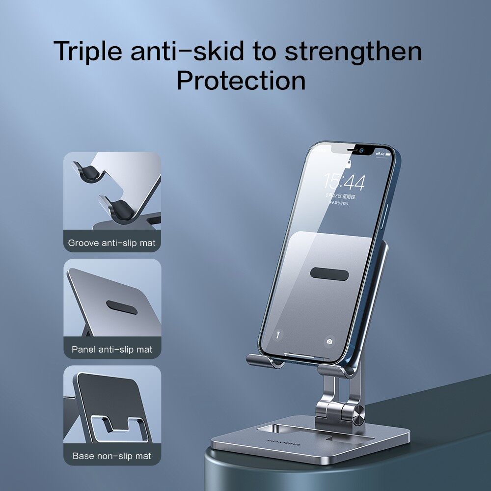 SmartDevil Giá Đỡ Điện Thoại Để Bàn Bằng Hợp Kim Nhôm Có Thể Gập Lại Máy Tính Bảng Đứng Giá Đỡ Điện Thoại Di Động, Đa-Góc Lên Và Xuống Có Thể Điều Chỉnh Phù Hợp Dành Cho Huawei 4-11 Inch Matepad Pro iPad Pro