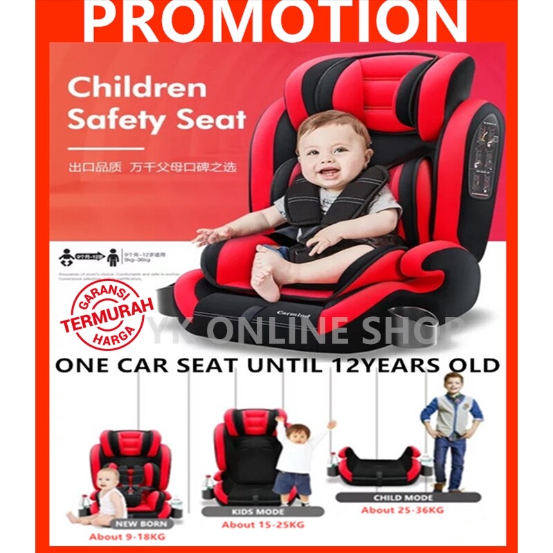 car seat with adjustable headrest