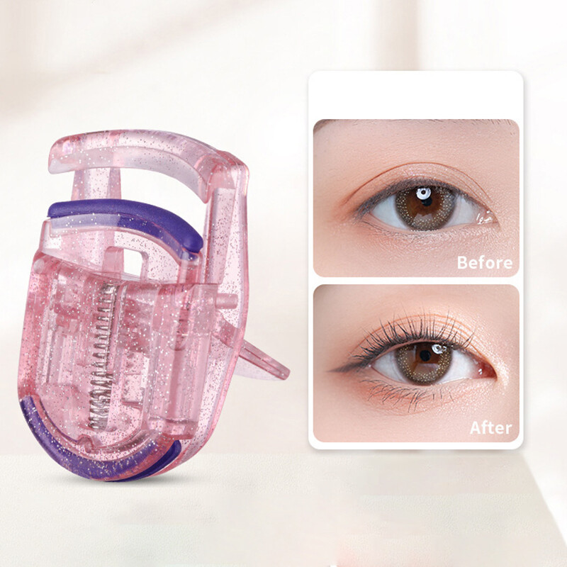 【YIDEA HONGKONG】Portable Glitter Pink Wide Angle Partial Eyelash Curler for Beginners
