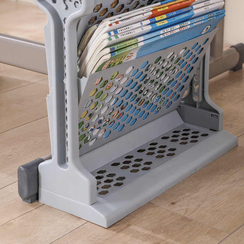 bookshelf table school storage area Deskside Book Storage Rack Hanging Book Bag Student Classroom Desk Multi-layer Storage Bookshelf