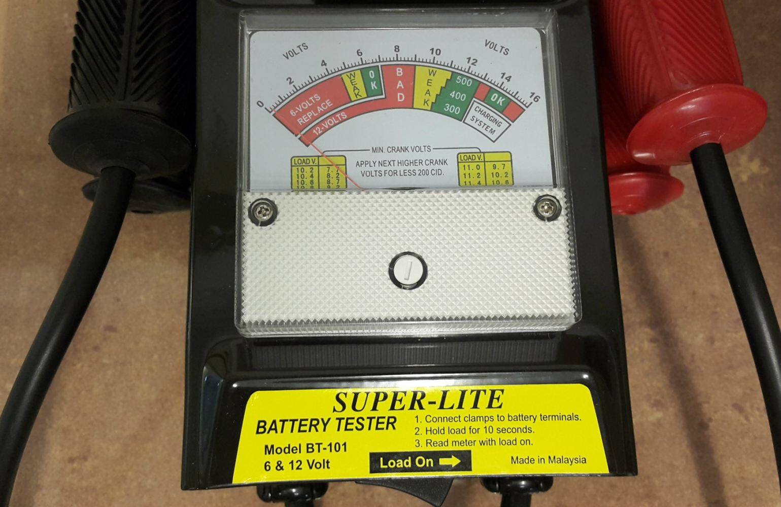 BATTERY TESTER BT101 SUPERLITE ID008350 Lazada