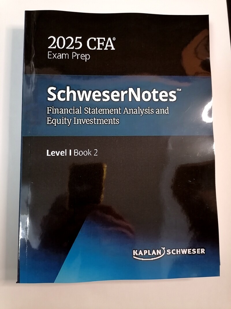 Kaplan] 2025 CFA Level I Schweser Notes physical book set | Lazada