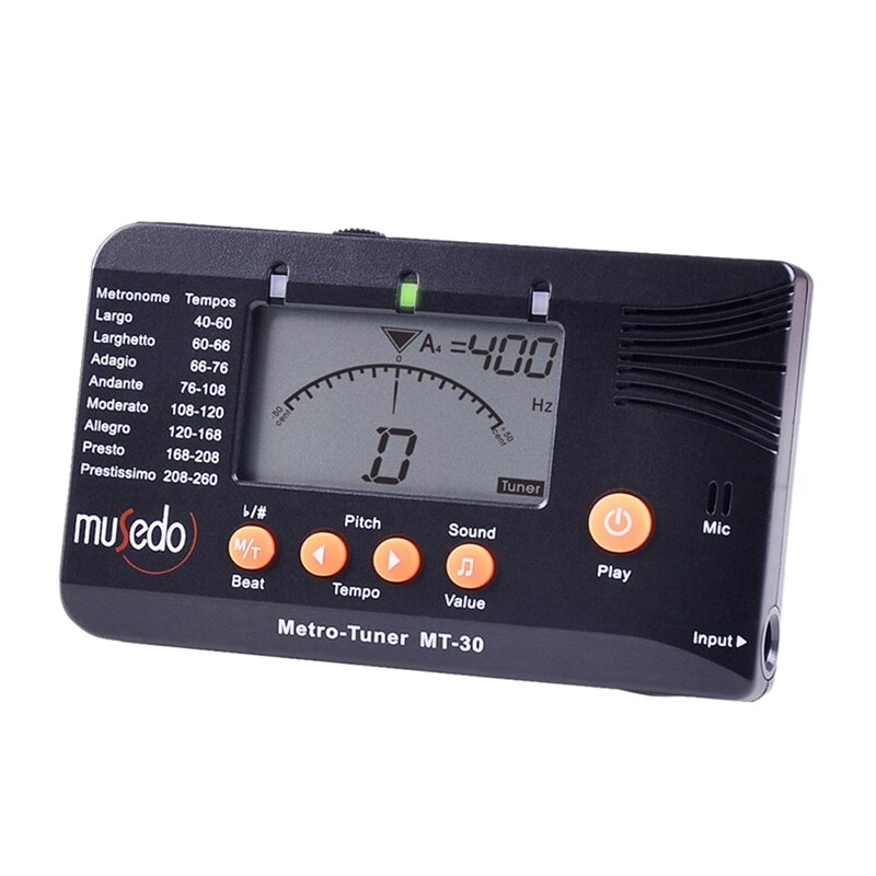 Musedo Mt-30 Metro-Tuner 3-In-1 Tuner, Metronome, Tone Generator For Guitar, Bass, Ukulele, Violin Malaysia