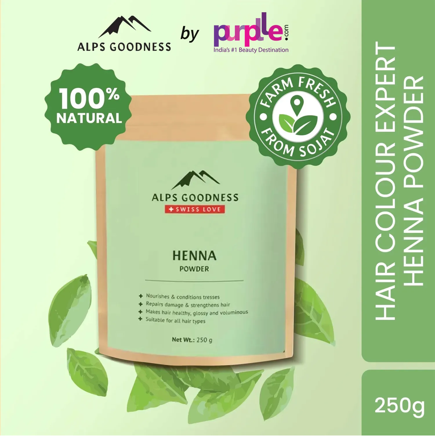 Alps Goodness Henna Powder (250 gm) Lazada