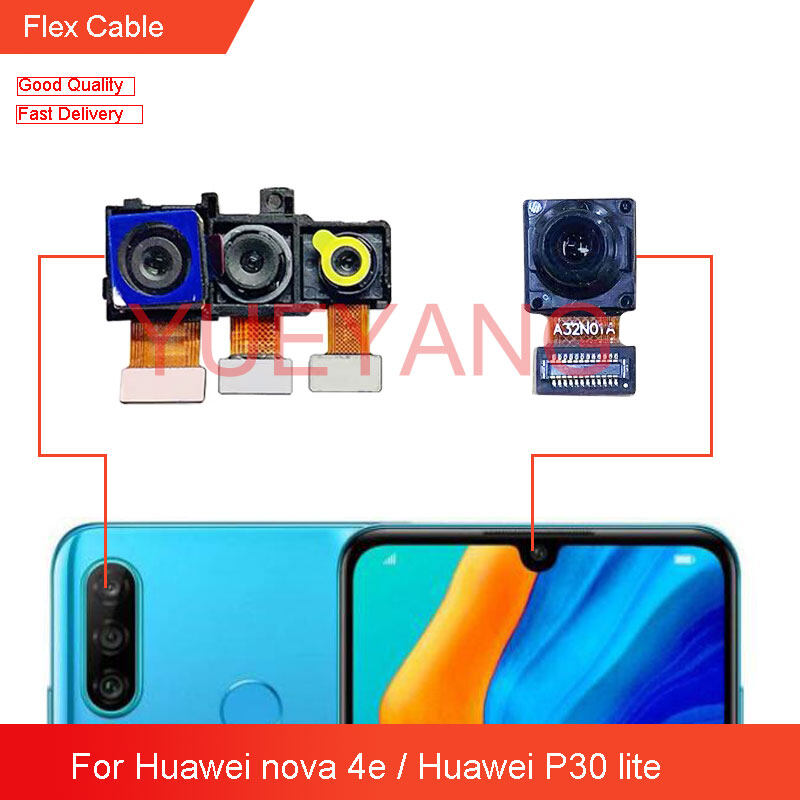 Original Front Back Camera For Huawei Nova 4e Huawei P30 Lite Main Facing Camera Module Flex