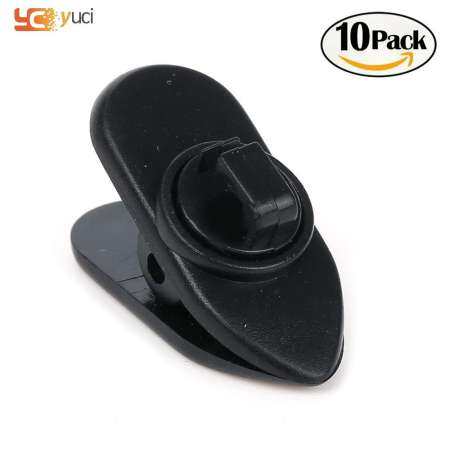 Yuci 10 ชิ้น/เซ็ตหูฟังหูฟังแบบมีสายสายไฟปกคลิปหนีบยึดผู้ถือ