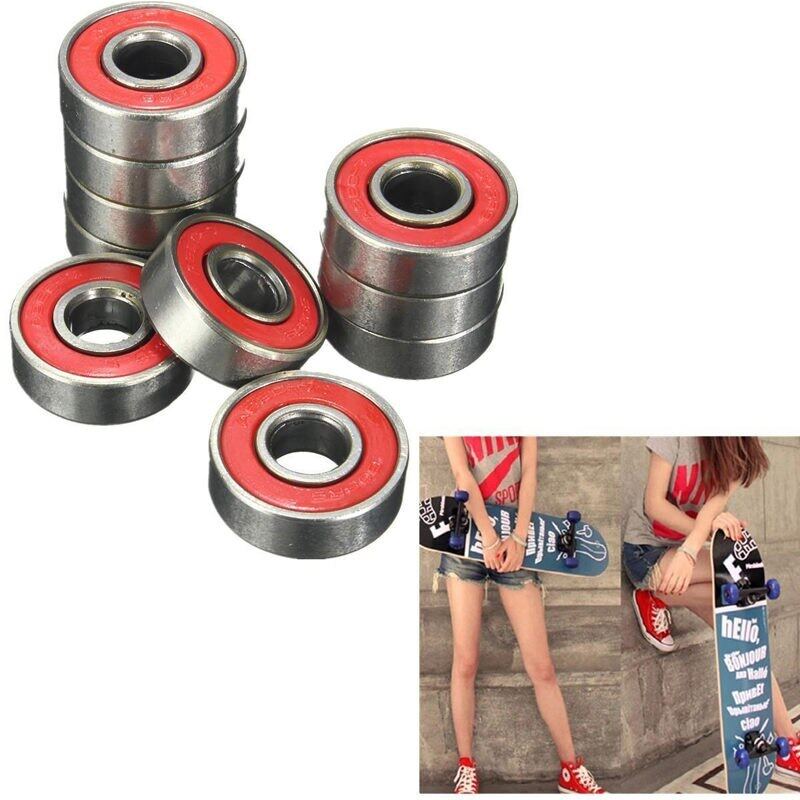 10 Chiếc 608Zz Cán Ván Trượt Longboard Bánh Xe Lăn Vòng Bi Lăn Phụ Kiện Abec-7 Bộ