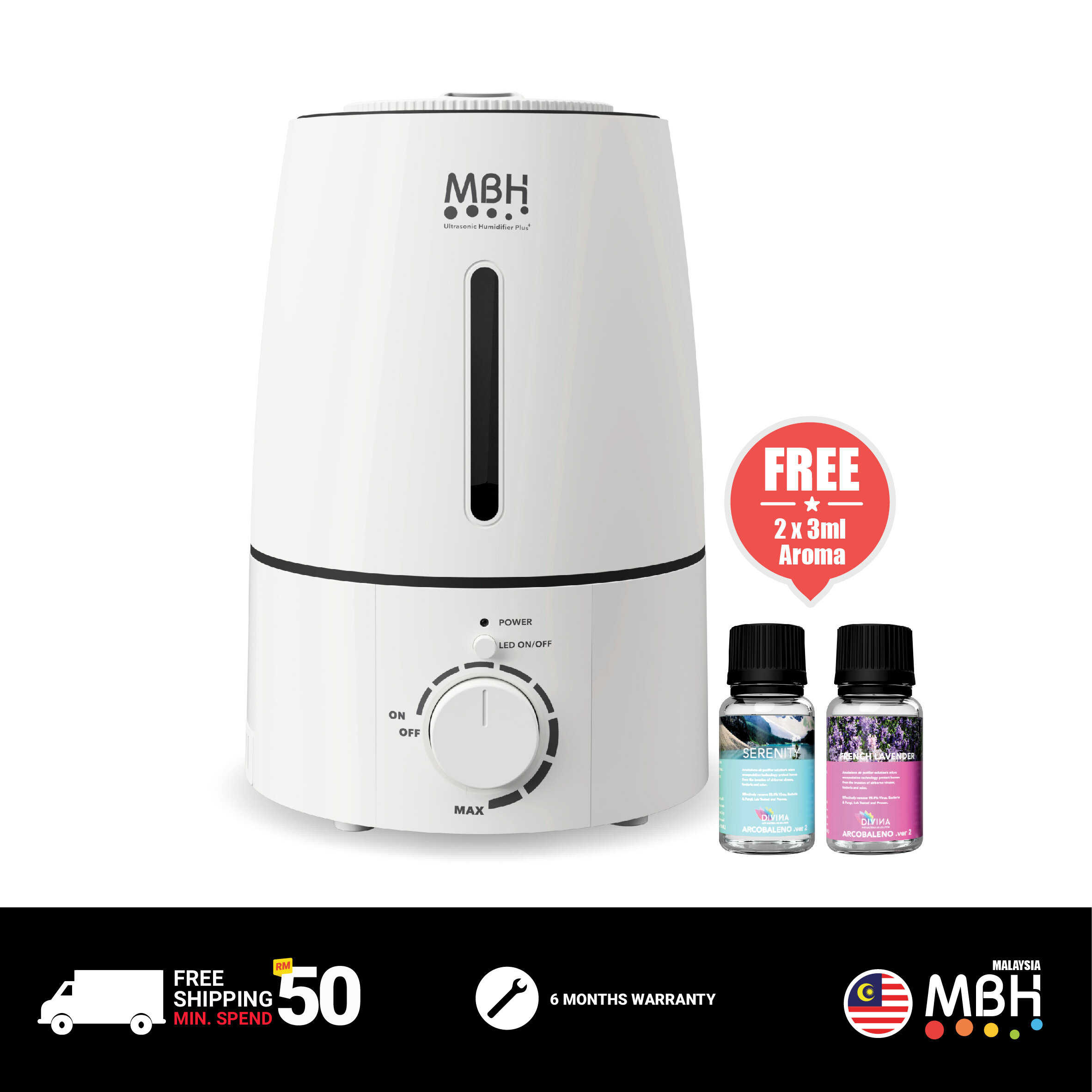 Mbh Tower Gen2 Hybrid Humidifier Air Purifier Lazada