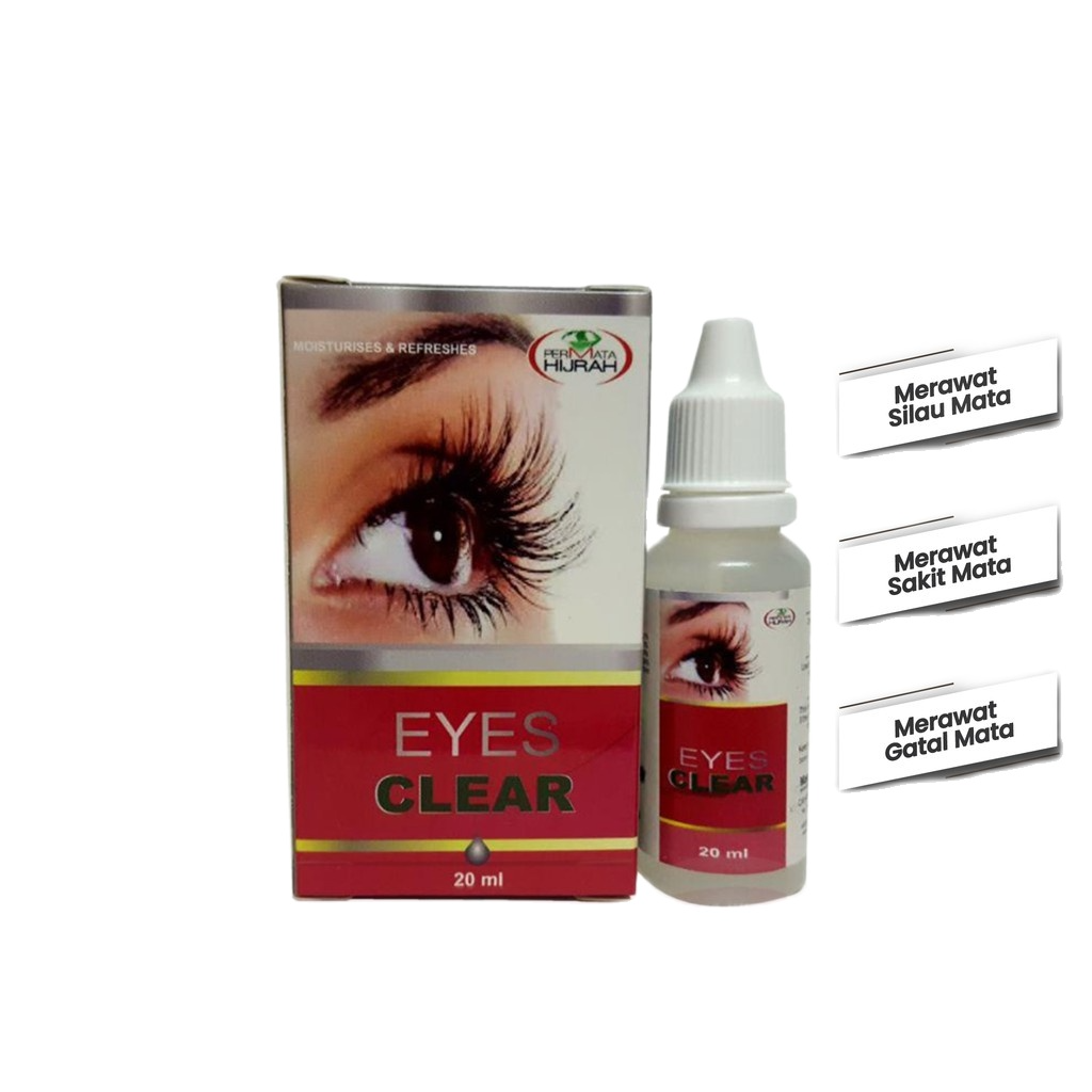 Ubat Titis Mata Eyes Clear Permata Hijrah Awal Rabun Gatal Mata Mata Kering Sakit Mata Eyedrops 20ml Pedih Mata Lazada