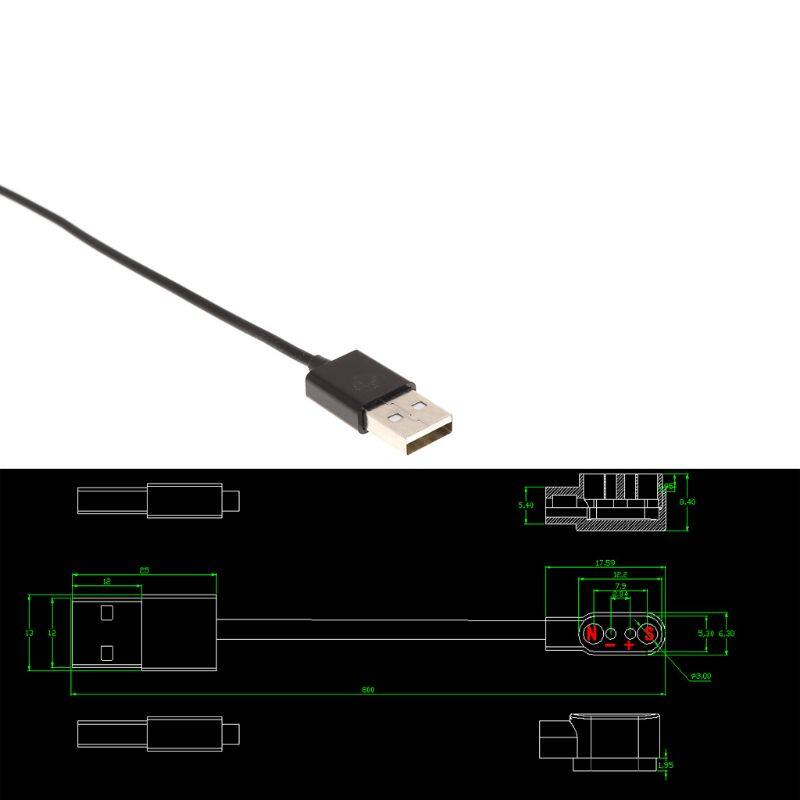 Cáp Sạc Từ Tính Cho Đồng Hồ Thông Minh Với Phích Cắm Từ Tính 2.84Mm