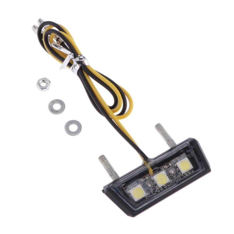 Gazechimp Khung Biển Số Xe Máy Màu Đen Thông Dụng, Với Đèn Phanh LED