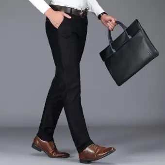 black work pants stretch