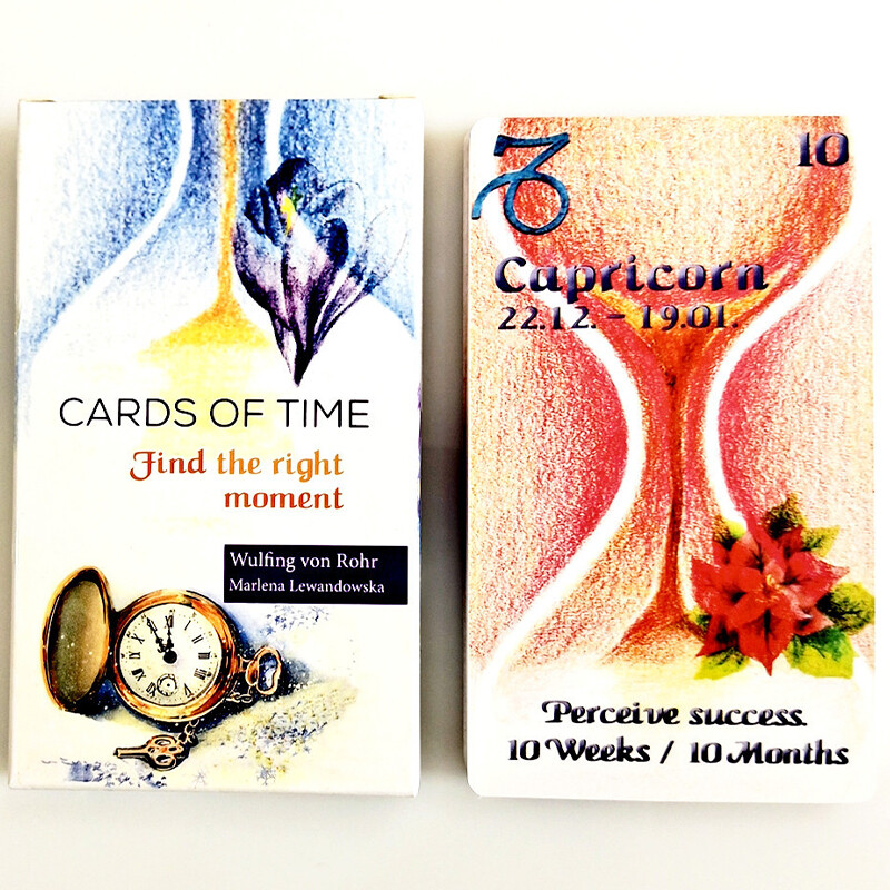 Banbi 33pcs Tarot Cards of Time Deck Tarot Card Oracle Cards Find the Right Moment