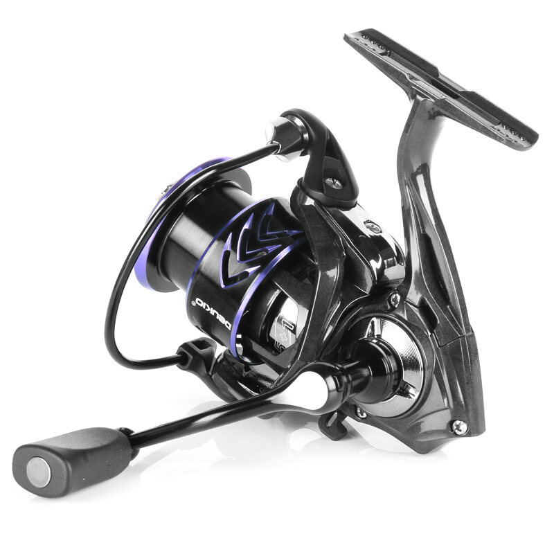 LIZARD Carbon fiber main body fishing reel spinning wheel Lua fishing reel Speed ratio: 5.2:1 Maximum traction of rotating reel 8 kg
