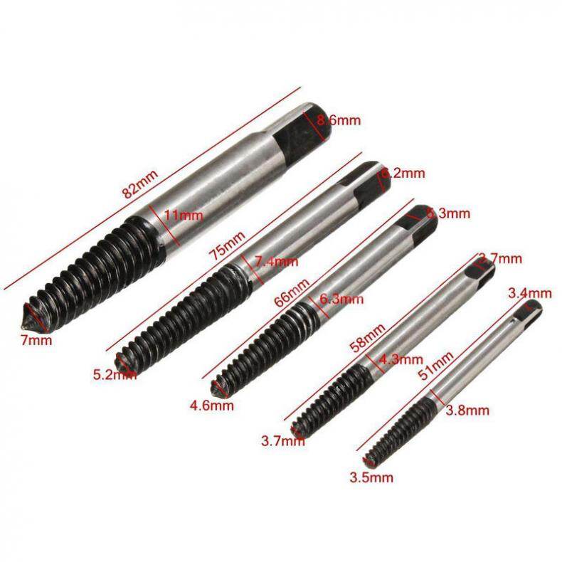 Chgimposs Set 5 mũi vặn vít chuyên dụng cho đầu vít bị hỏng - INTL