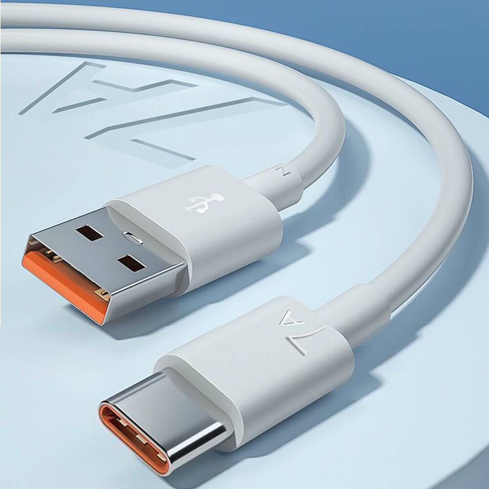 7A Super Fast Charge Type C Data Cable / PVC Fast Charging USB Type C Cable / Charger Cable Line Compatible with All Type C Phone
