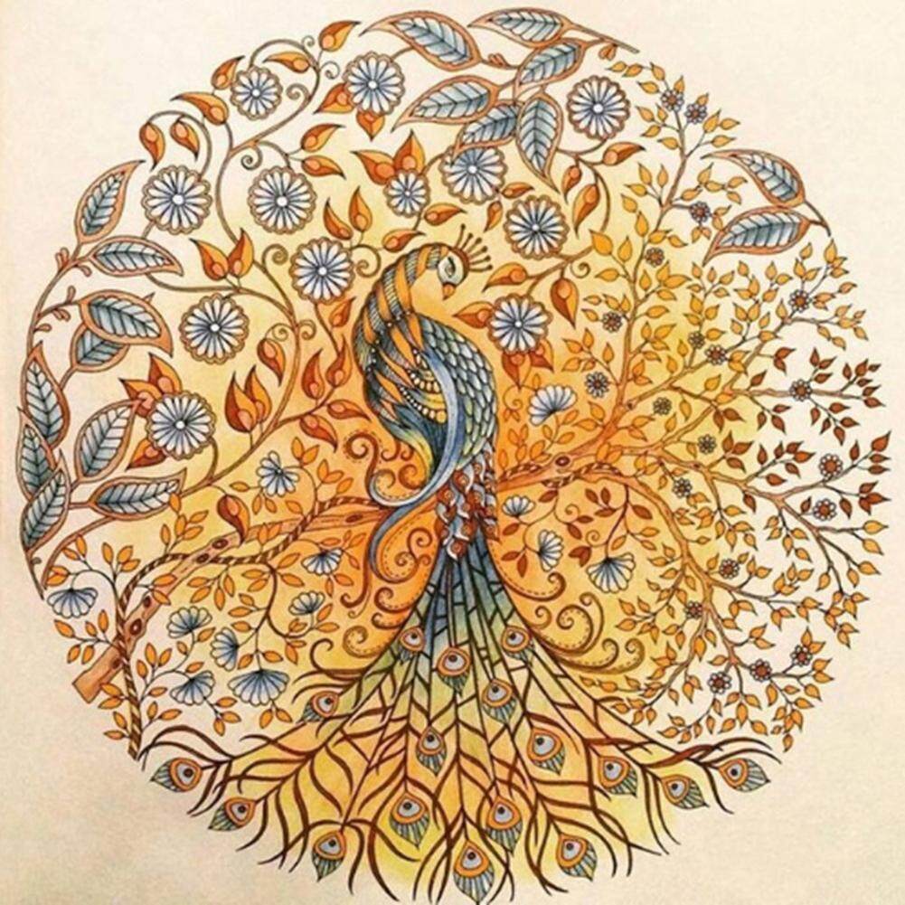 5D DIY Full Drill Diamond Painting Peacock Cross Stitch Embroidery Craft Decor