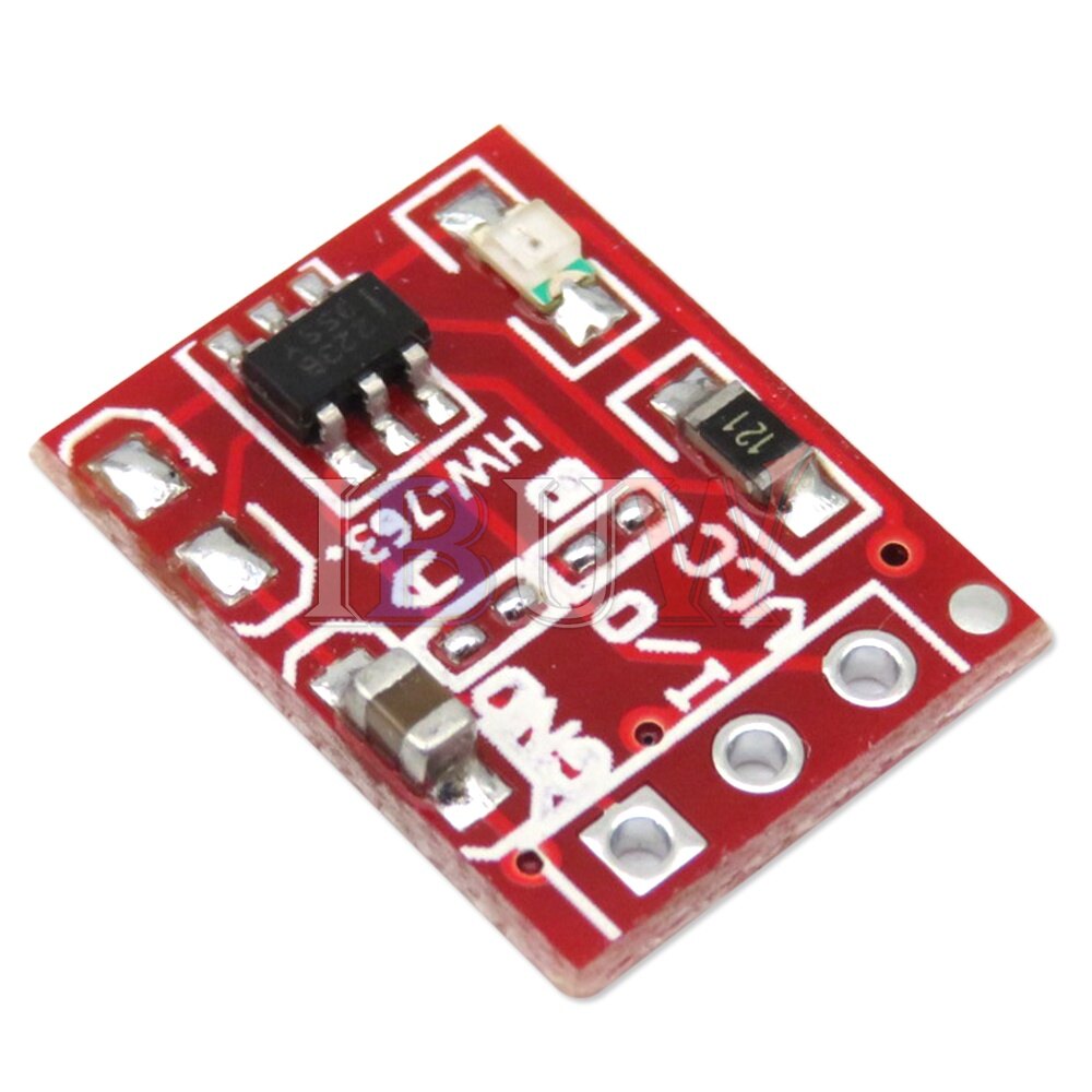 5 cái TTP223 nút cảm ứng mô-đun tự khóa/không khóa công tắc điện dung đơn kênh sửa đổi cảm biến