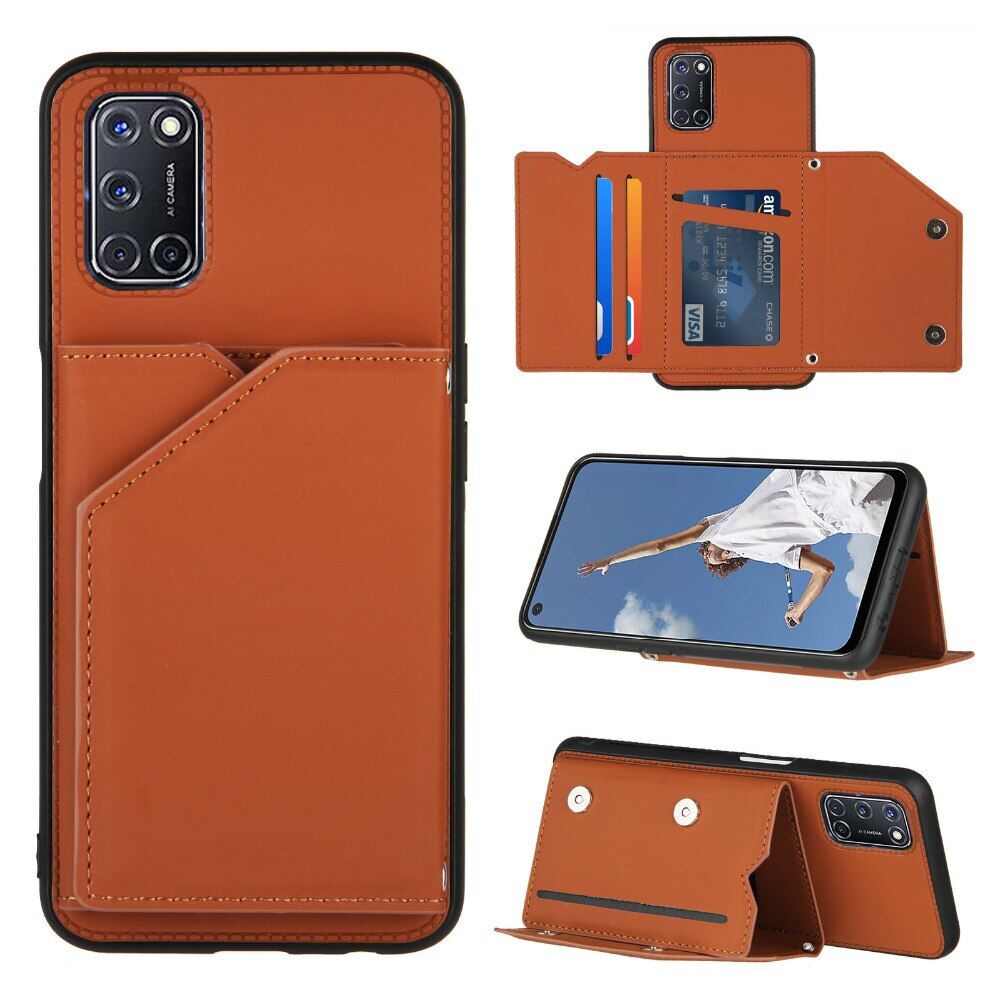Thinmon for Samsung M51/Samsung Galaxy M51 Back Cover Leather Card Slots Mobile Phone Case