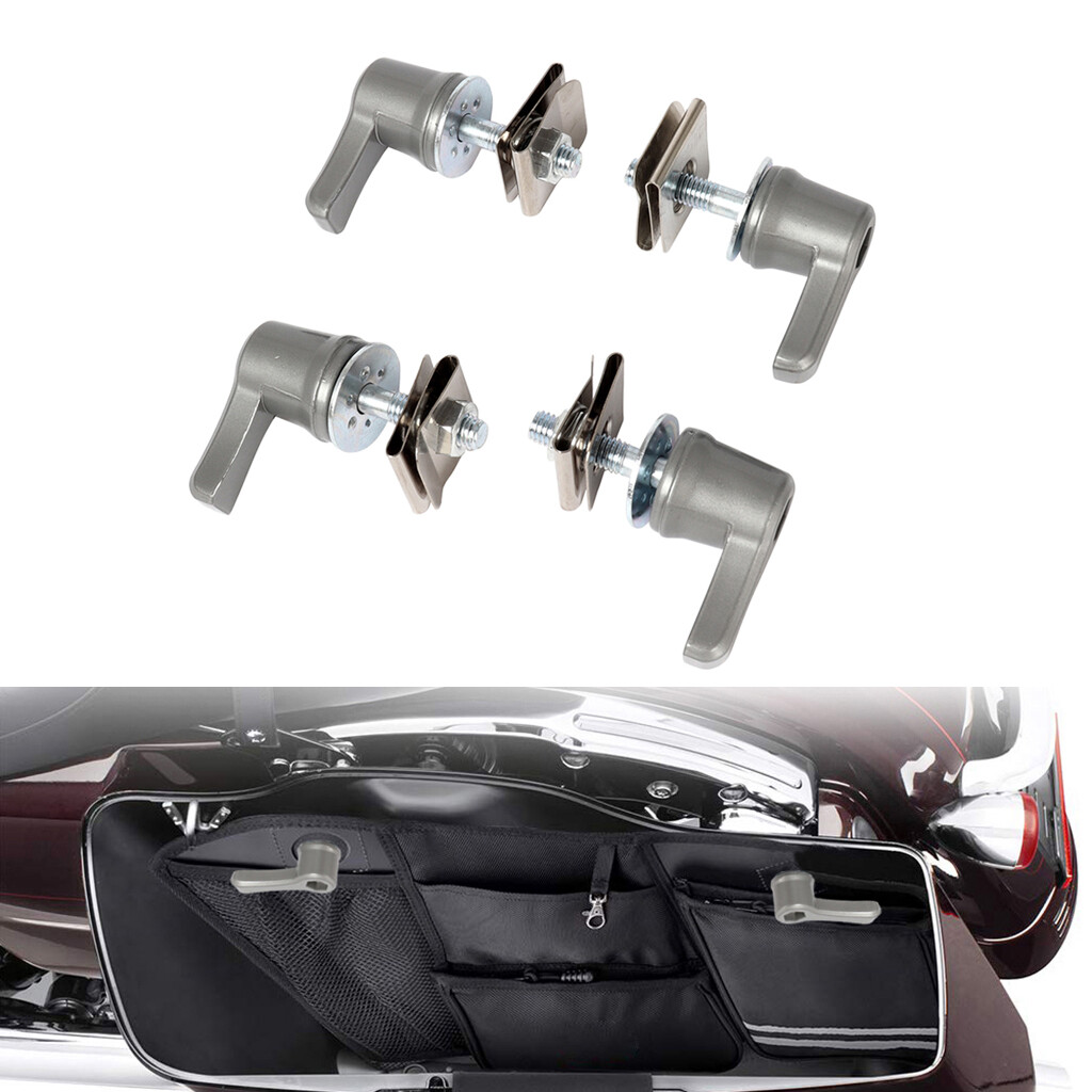 WDCOOL Universal Saddlebag Lever Lock Bolts & Nuts Kit for Harley Accessories