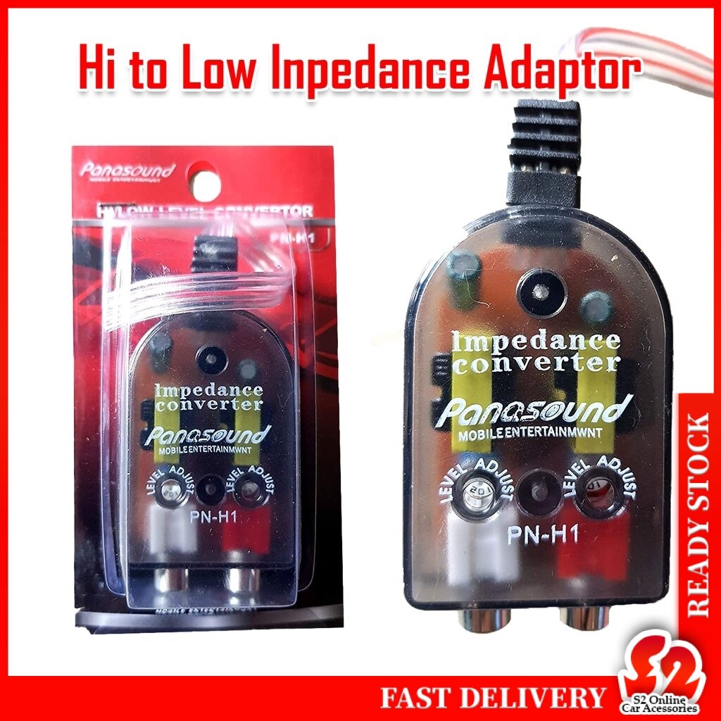 Panasound Hi to Low Inpedance Adaptor Car Stereo Audio Hi-Low Hi