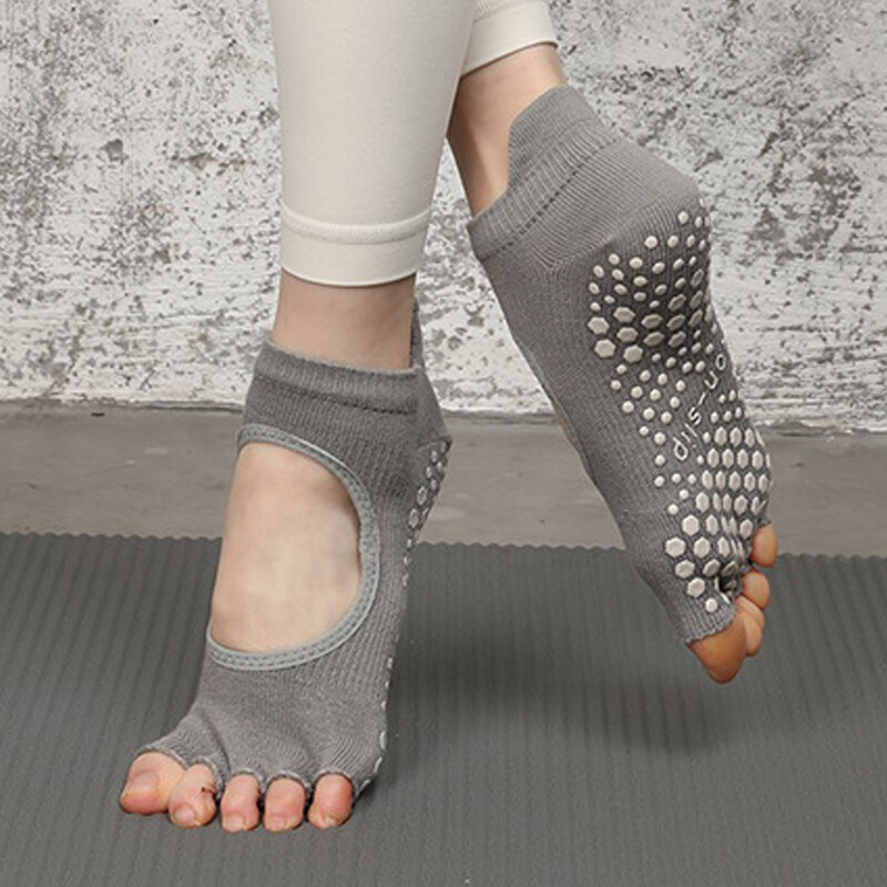 Silicone anti slip socks for women fitness Dancing Pilates Socks