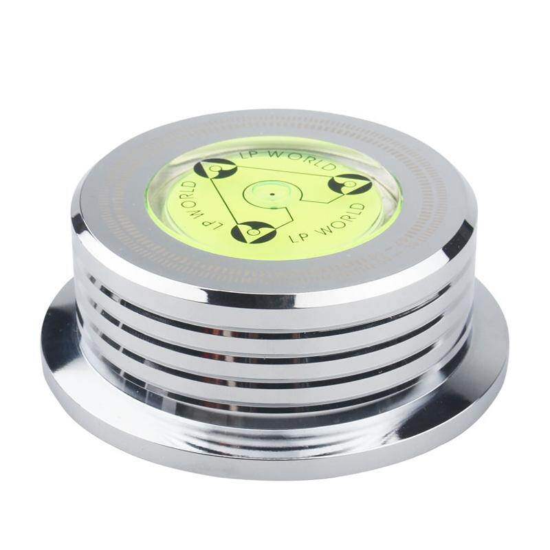 Universal 50Hz LP Vinyl Record Player Disc Turntable Stabilizer with Level Aluminum Alloy Weight Clamp