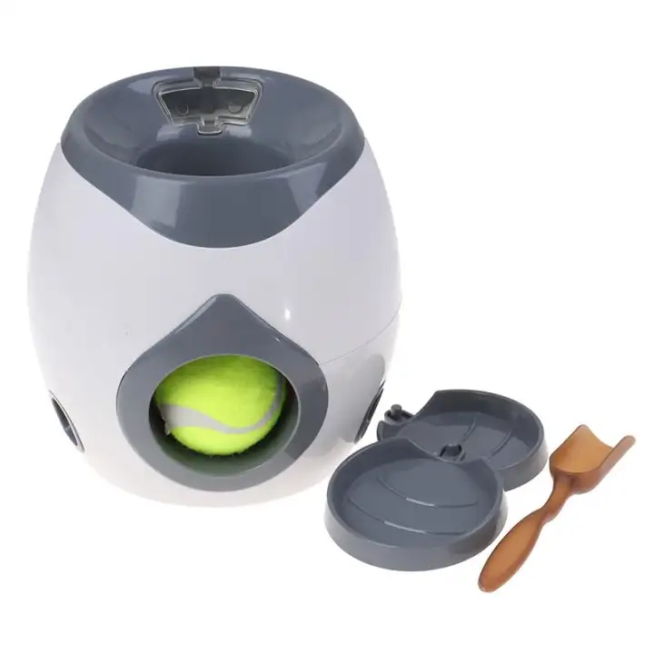 Aokago Dog Slow Feeder Toy Tennis Ball Thrower Food Reward Machine